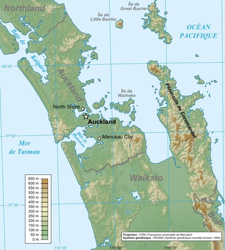 Auckland jeolojik harita