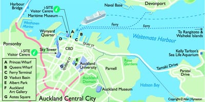 Auckland cruise gemi terminal göster