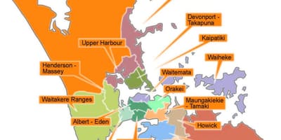 Auckland Konseyi sınırları göster