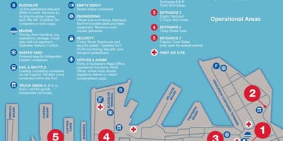 Auckland Limanı haritası