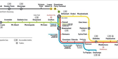 Auckland metro haritası