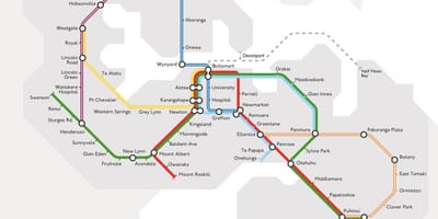 Tren haritası Auckland