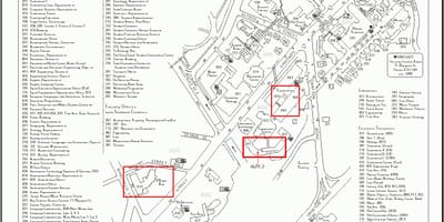 Auckland Üniversitesi Harita