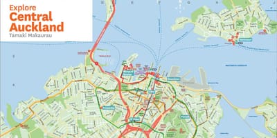 Auckland Yeni Zelanda haritası