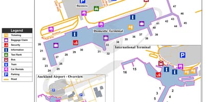 Auckland Uluslararası Havaalanı Haritayı göster